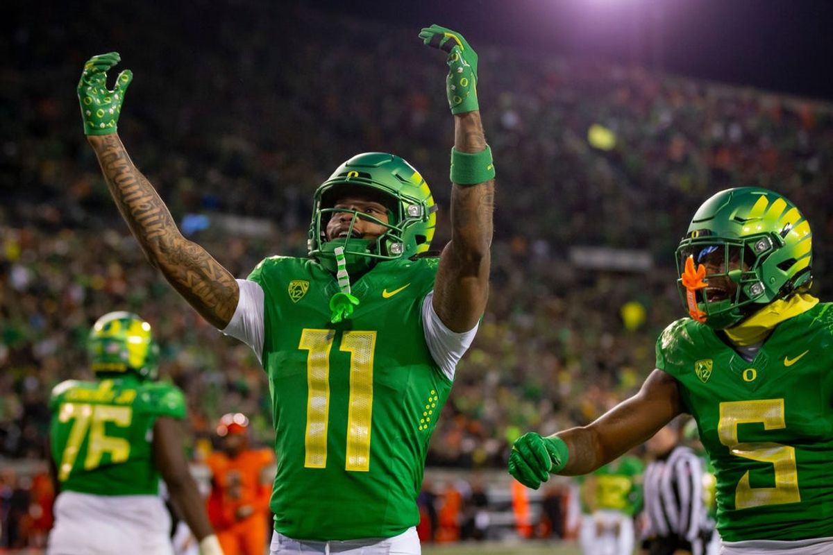 NFL draft: Broncos trade up in fourth round, pick Oregon WR Troy Franklin