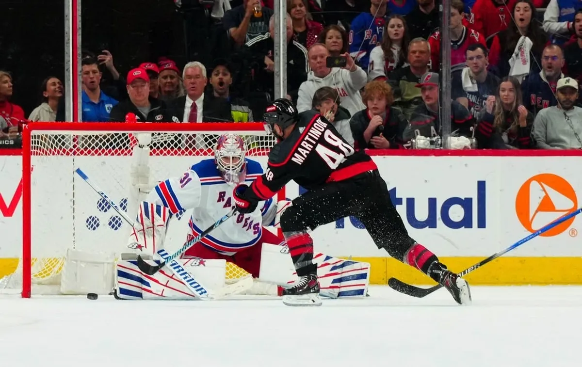 Hurricanes keep season alive, edge Rangers in Game 4