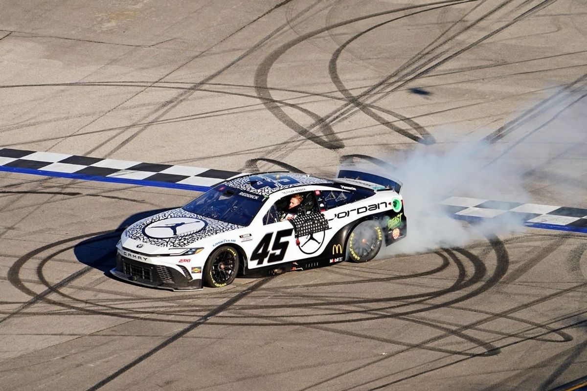 Tyler Reddick navigates wreck to claim victory at Talladega